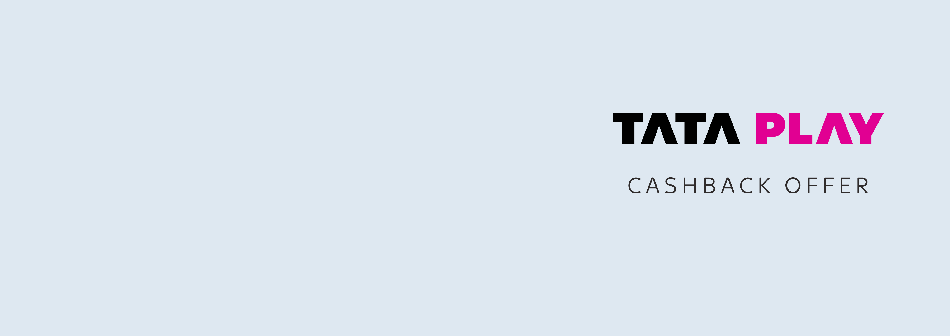Tata Play Cash Back Offer