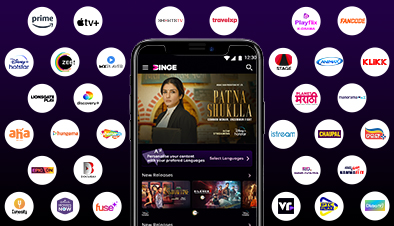 Enjoy 22+ entertainment apps on Tata Play Binge